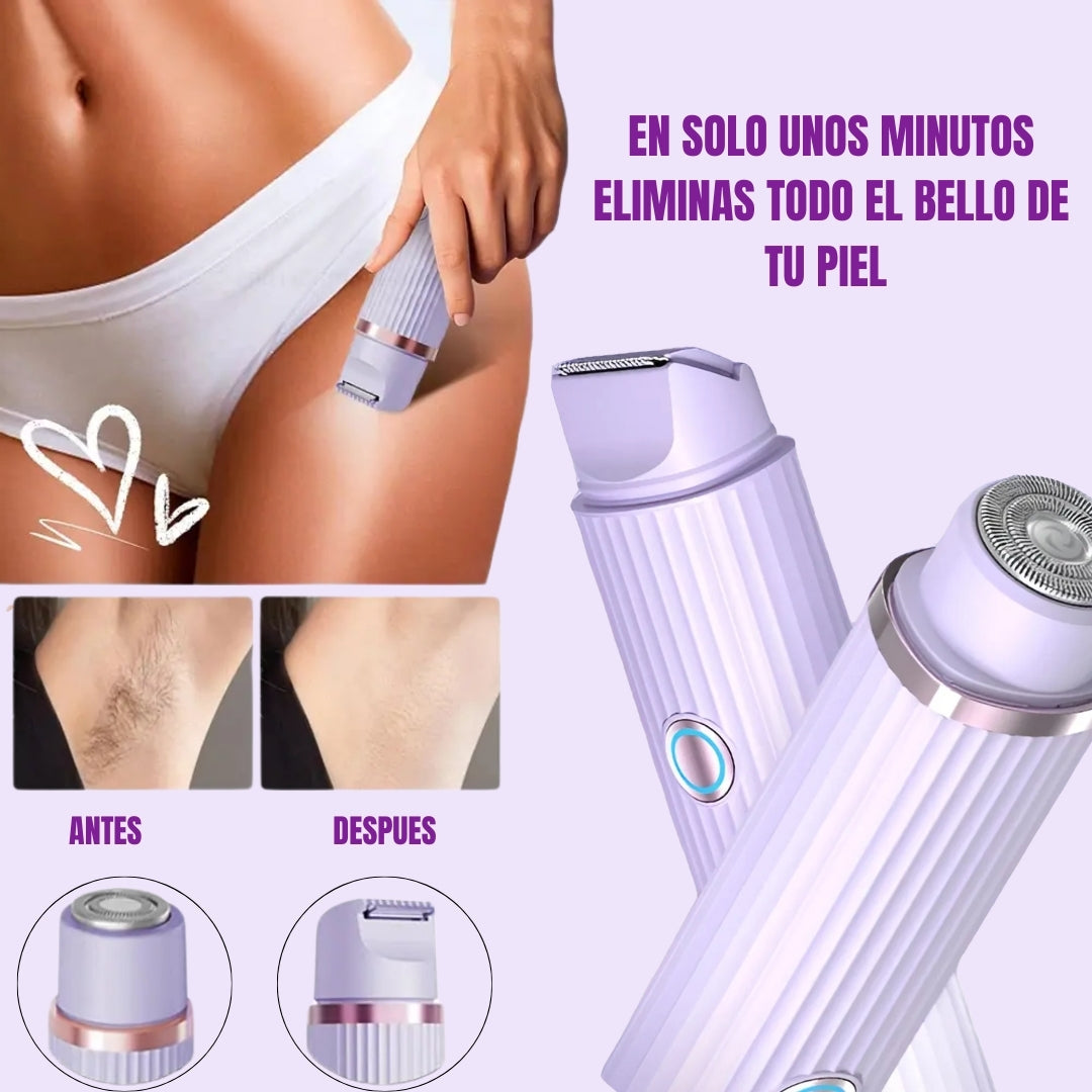 GlowSkin™ Depiladora Multifuncional resistente al agua doble cabezal