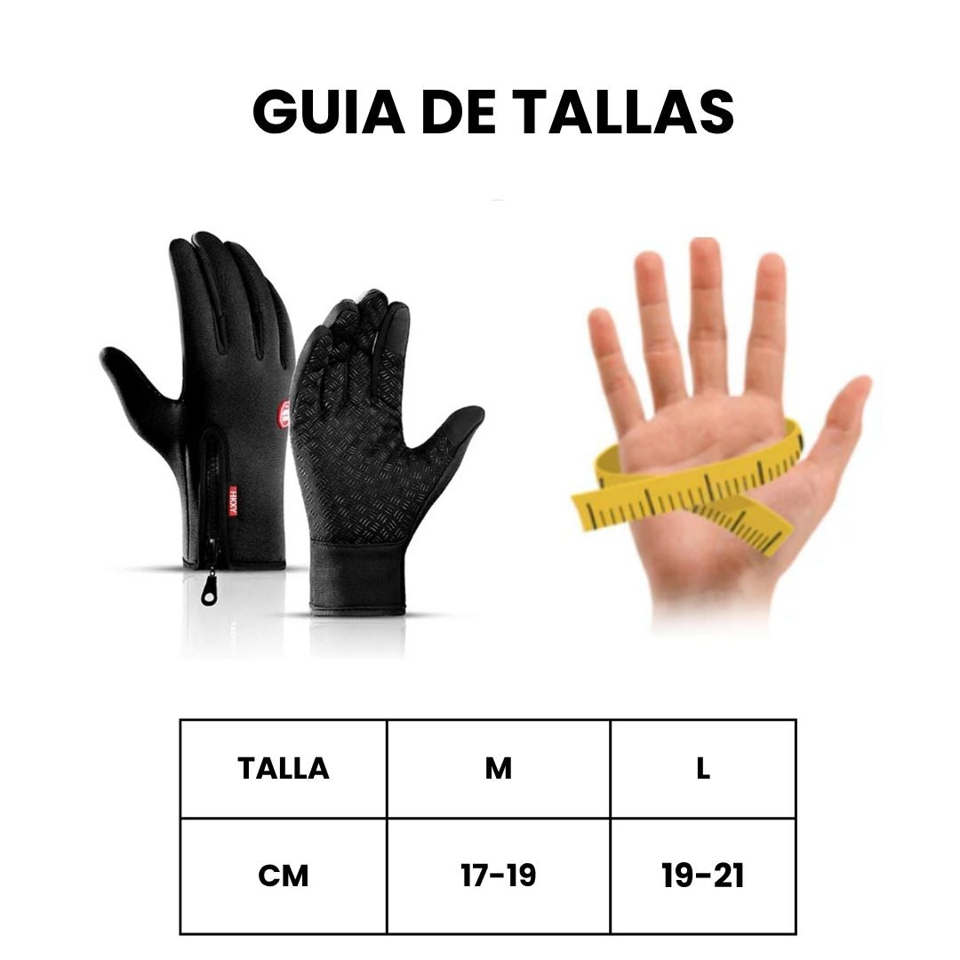 Guantes Térmicos Unisex Impermeables para Invierno - Ideal para pantalla Táctil - Antideslizantes