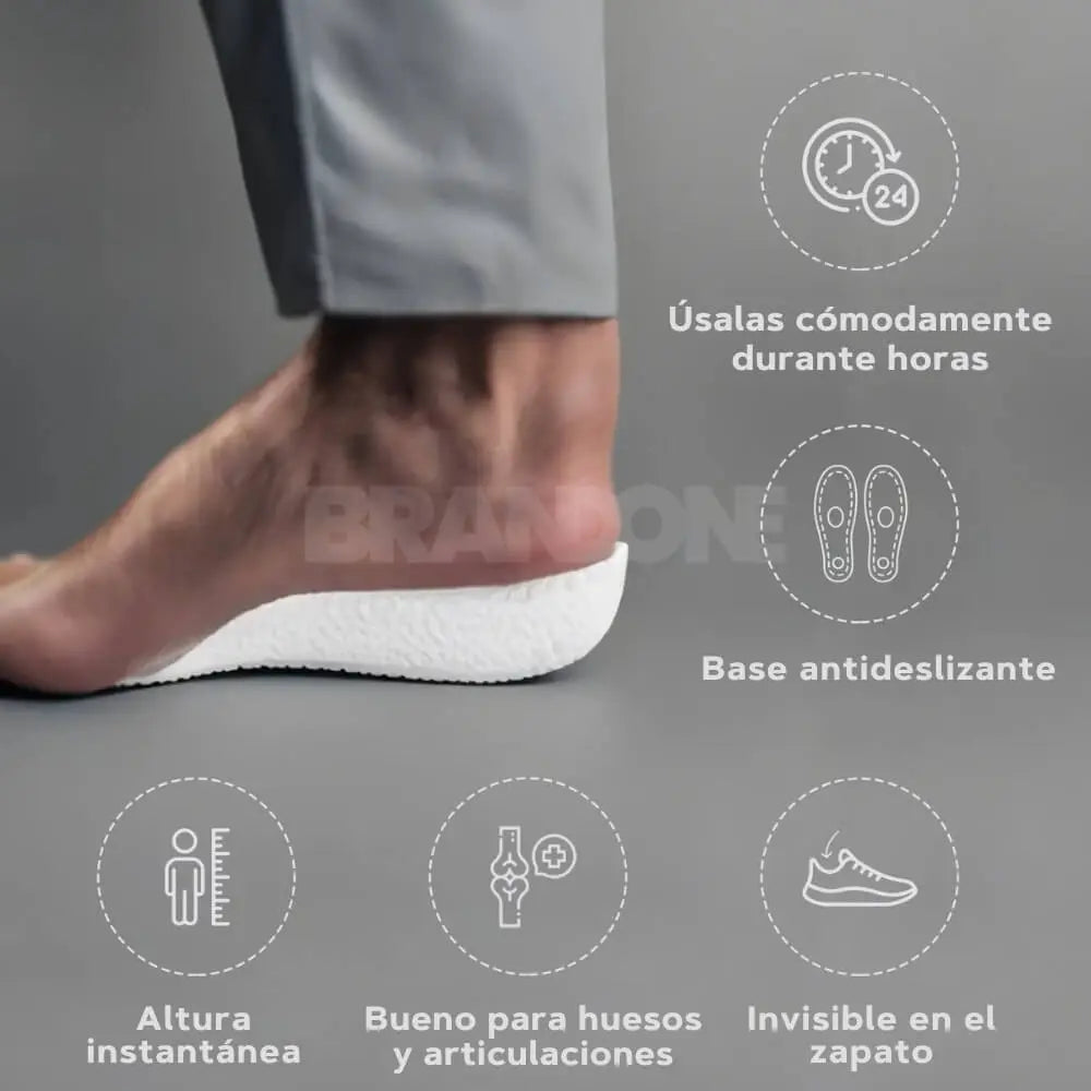 HighPads Plantillas Ortopédicas aumenta 3.5 cm de estatura - Unisex Talla única