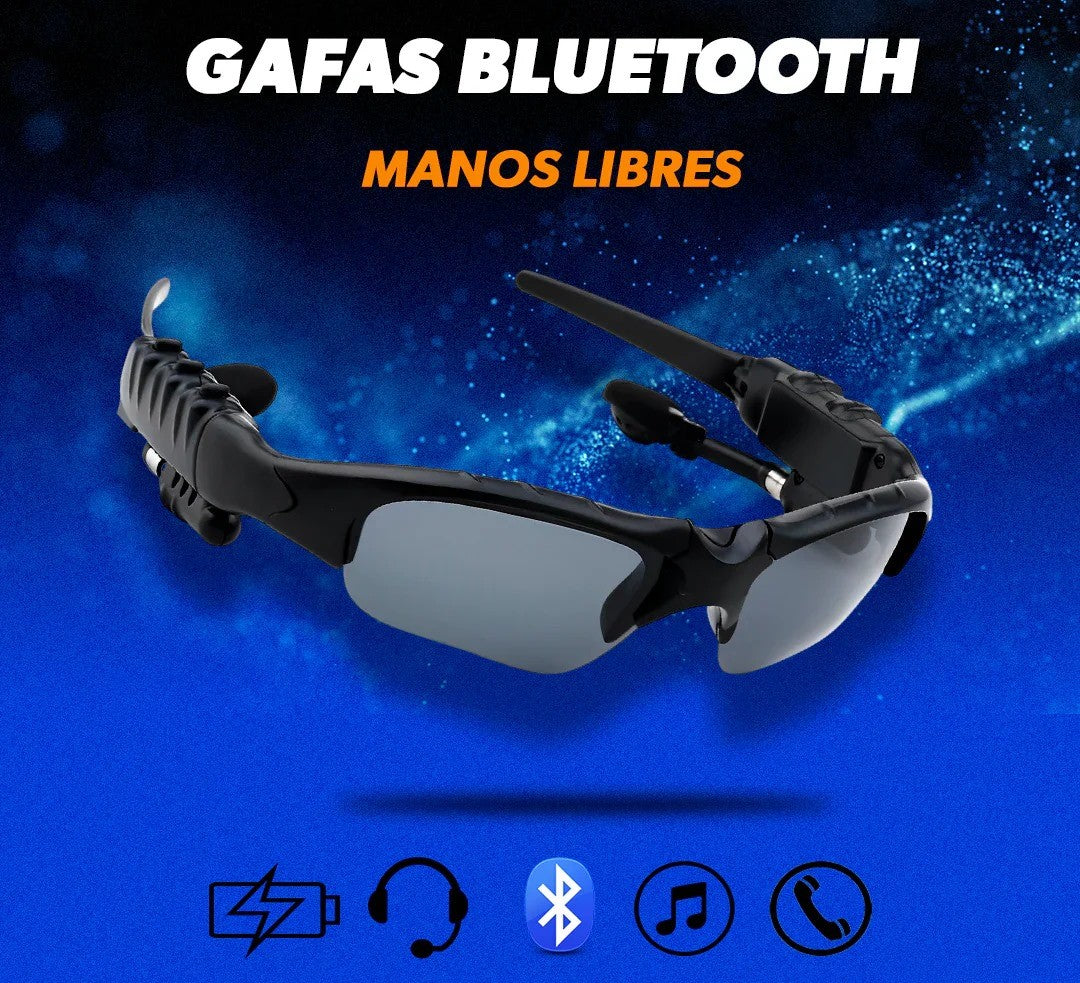 BlueSound™ Lentes con audífonos Bluetooth - Ideal para conductores y deportistas
