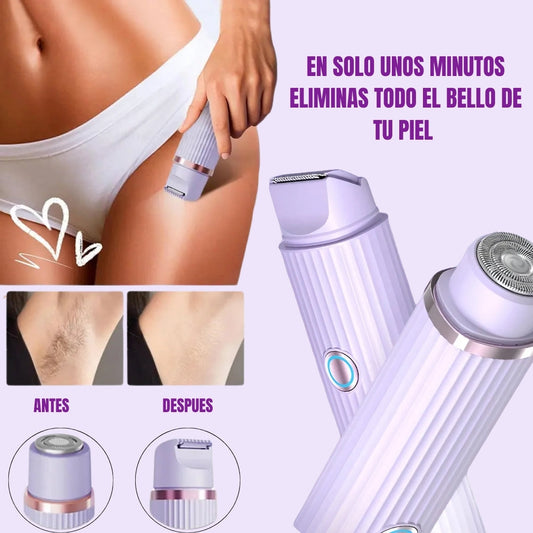 GlowSkin™ Depiladora Multifuncional resistente al agua doble cabezal