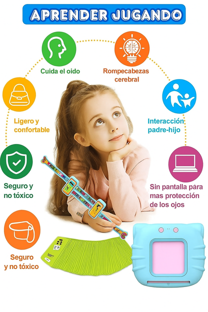VerbaLingo™ - Tarjetas Educativas Montesori en Español e Inglés Con 224 Palabras