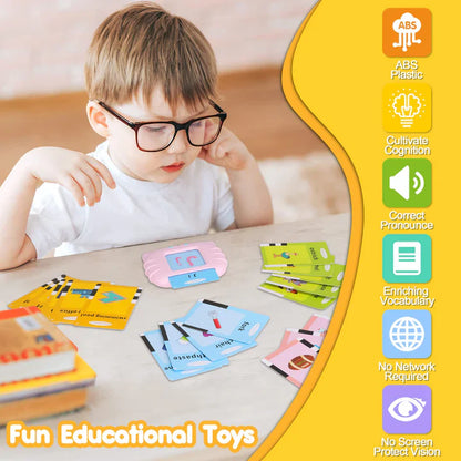 VerbaLingo™ - Tarjetas Educativas Montesori en Español e Inglés Con 224 Palabras