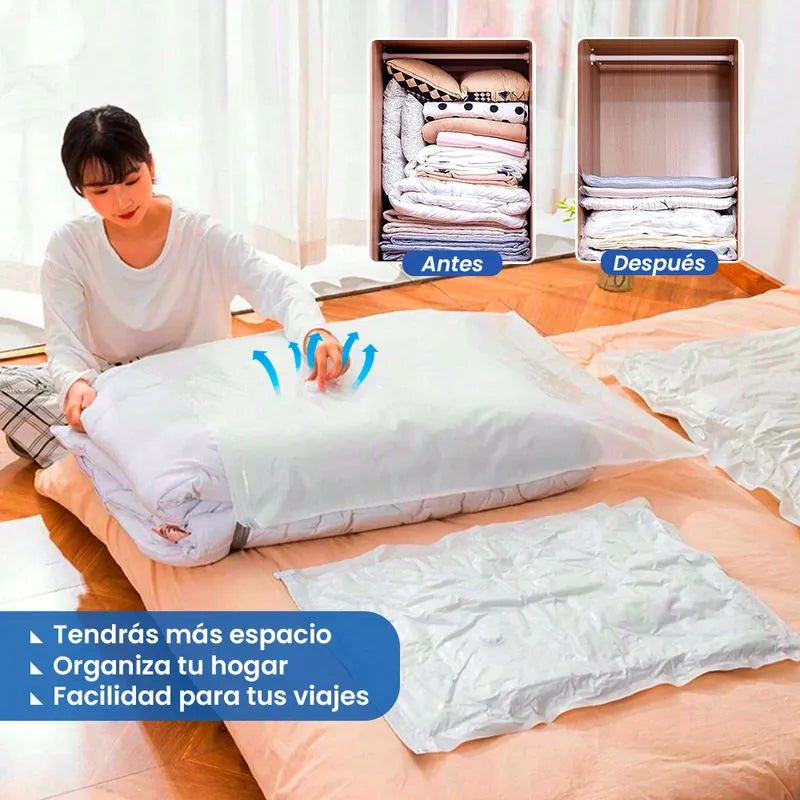 Packs de bolsas al vacío 70cm x 100cm + Extractor de Aire Gratis